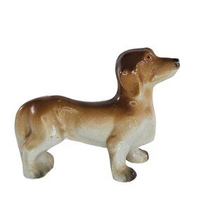 Vintage Bone China Japan Dachshund Standing Dog Figurine